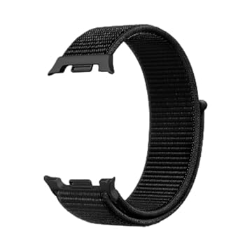 Compatível com Watch8 de 44/40 mm, pulseira de substituição ajustável de nylon para Samsung Galaxy Watch 8 Classic/Galaxy Watch Ultra/Ultra 2 (para Galaxy Watch 8/8 Classic, preto escuro)