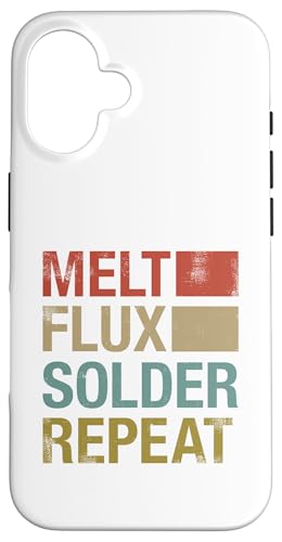 Melt Flux Solder �v�����g��� �G���N�g���j�N�X �͂񂾕t�� �n�� �X�}�z�P�[�X iPhone 16 �p