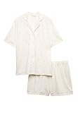 Marks & Spencer Pijama Corto de Tacto Suave Estampado con Solapa S