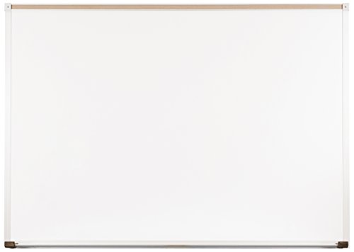 Best-Rite Classroom Deluxe Porcelain Steel Dry Erase Whiteboard, 4 x 5 Feet Magnetic Markerboard with Aluminum Trim & Map Rail (202AF-25)