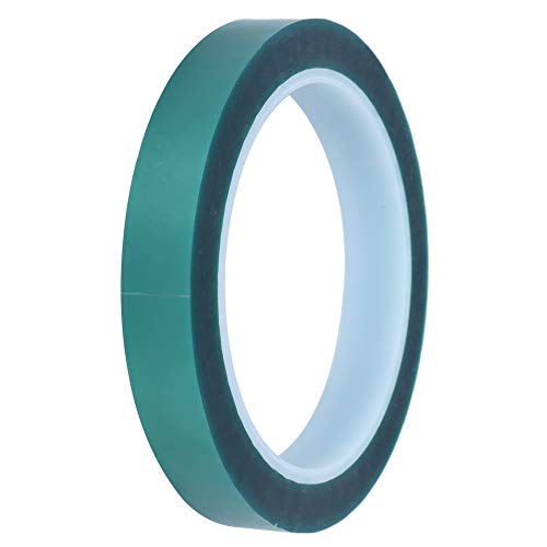 Leapiture 0.05mmx15mmx66m Industrial Tape Packaging Tape Heatproof Tape Good Toughness Viscosity Industrial Supplies