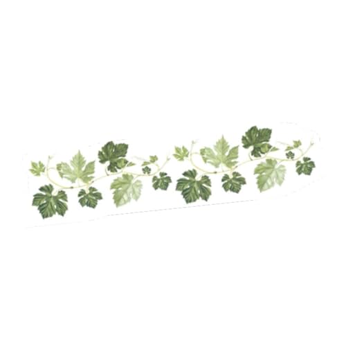 YUSSEQDD Calcomanía de pared de hojas verdes colgantes PVC, calcomanías pared fácil aplicación, hermosas calcomanías enredaderas verdes, decoraciones artísticas para el dormitorio, póster