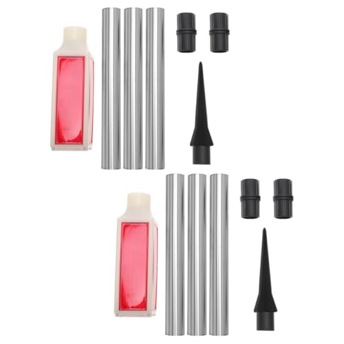 HYTROVE 2 Stück Solarbetriebene Einfahrtsmarkierungen Rot Wetterfeste Solar Signal und Reflektorleuchten für Außenbereich Einfache Montage an...