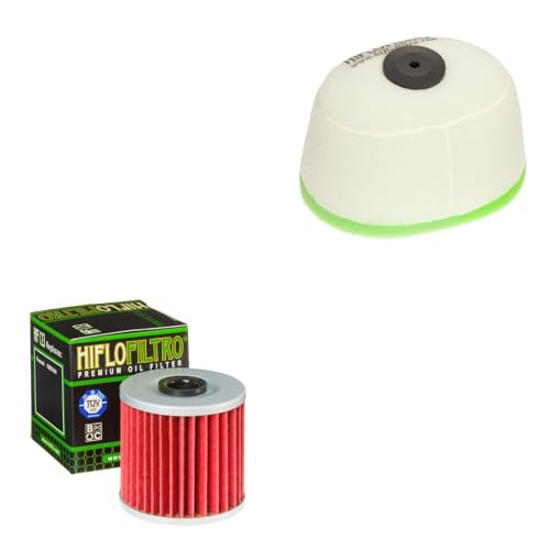 DB PARTS Luftfilter und Ölfilter Set kompatibel mit Kawasaki KL650 (KLR650) 87-2016