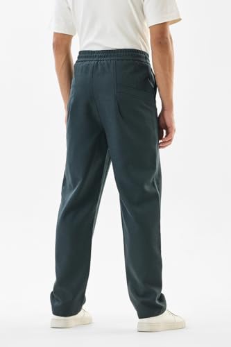 Image of SNITCH Men Chinos | Slim Fit Mid Rise Solid Pattern | Cotton Blend with Medium Stretch & Smooth Texture | Button & Zip Closure for Casual & Street Wear