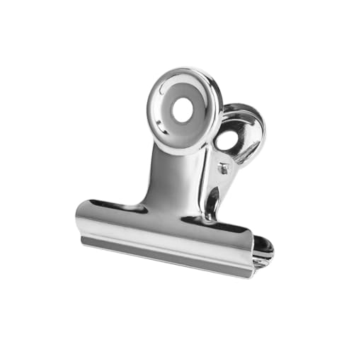 DEARMAMY 30 pièces Lot de Clips Métalliques Argentés Pince Étanchéité Sac Collation pour Cuisine et Bureau Clips de Fermeture Réutilisables pour Sachets Alimentaires et Rangement Quotidien