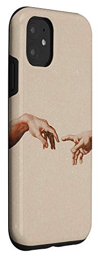 Iphone 11 Creation Of Adam Fingers Michelangelo Painting Phone Cover Case #TOP2