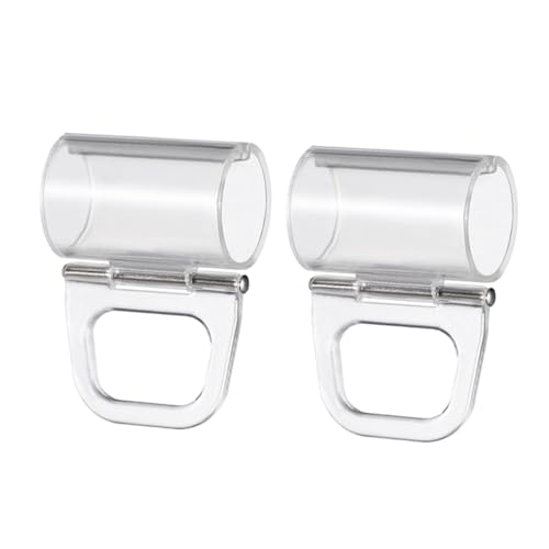 PRETYZOOM 2Pcs Roller Curtain Grips Pull Handle Clear Clips for Easy Installation of Window Shades Aesthetically Pleasing Accessories for Blinds Home and Office