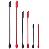 Mini Spatula Silicone Spatula Set,6 PCS Jar Spatula Last Drop Small Spatulas,Reusable Thin Jar Scrap