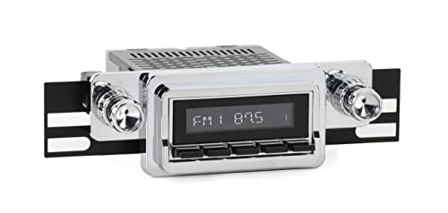 RetroRadio Compatible with 1964-66 Ford Mustang Features Include Bluetooth, AUX, AM/FM LACB-M1-125-04P-74PF1