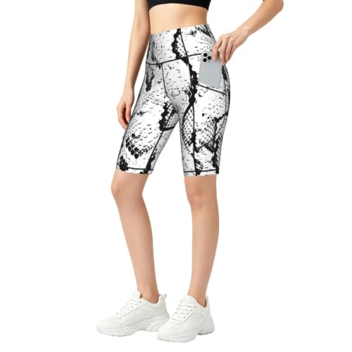 Short de cyclisme doux et extensible EdWal, cuissard de gym anti-frottement imprimé serpent