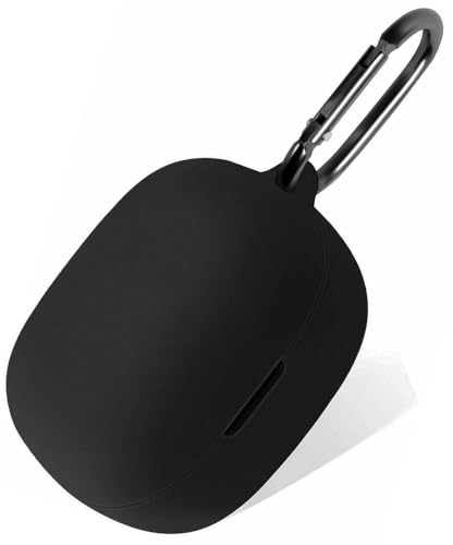 Geiomoo Silicone Case for Anker Soundcore P25i, P20i, R50i - Protective Cover with Carabiner (Black)