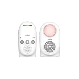 CHILLAX - Baby monitor Audio CB210 - DECT - VOX Mode & Smart Eco - Indicatori luminosi volume - Portata 340m - Luce notturna & 5 ninnenanne - Autonomia 13ore - WalkieTalkie - Avviso batteria scarica