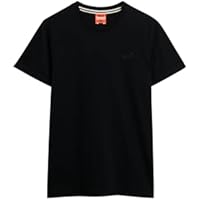 Superdry Unisex Camiseta Bordada Hemd, Schwarz/Schwarz, L