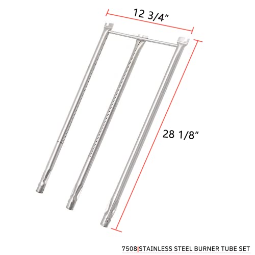 Shinestar 7508 Grill Burner Replacement For Weber Genesis Silver B & C, Gold B & C, Spirit 700，Spirit E/S-310(Side Control), Durable Stainless Steel, 28 1/8-Inch # 10409 #TOP2