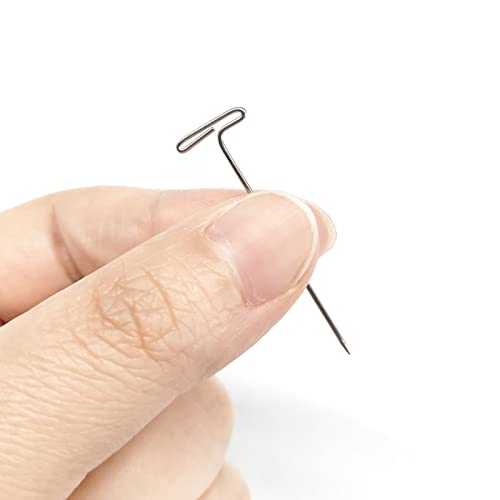 T-Pins 100 Pack - 1.5 inch Multi-Use T-Pins for Knitting, Wigs, Sewing & Office Wall