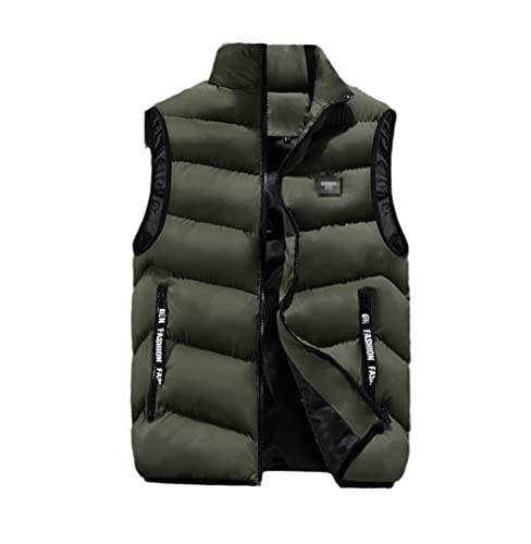 Chaleco de hombro grande de invierno abrigo de algodón casual coreano gris talla M