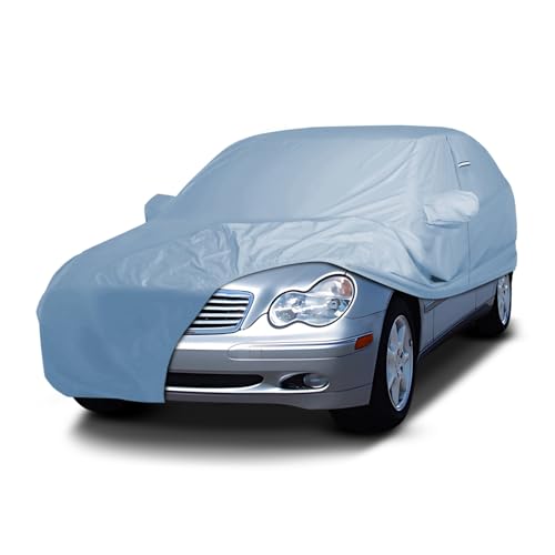 Image of iCarCover Premium Car Cover for 2002-2005 Mercedes-Benz C-Class Wagon Heavy Duty Waterproof All-Weather Automobiles Custom Fit Indoor Outdoor UV Snow Protection Covers with Straps and Bag