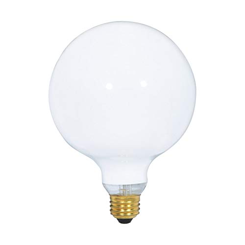 Satco S3003 120-Volt 100-Watt G40 Medium Base Light Bulb Gloss White