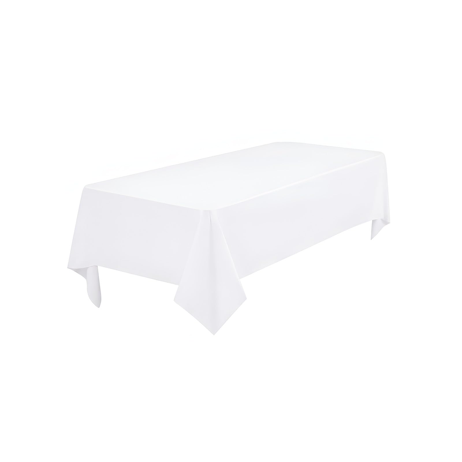 FXKS 1 Pack White Tablecloth for Rectangle Table 153 x 260 cm