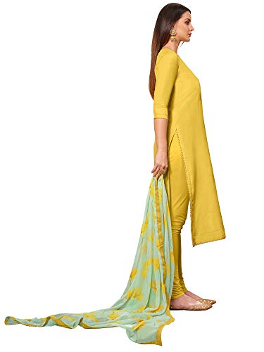 Image of AKHILAM Women's Jacquard Cotton Silk Unstitched Straight Salwar Suit Dress Material (Dresses Parent)
