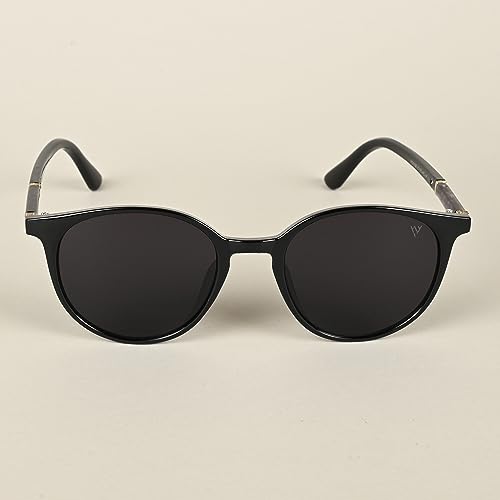 Image of Voyage UV Protected Brown Round Sunglasses for Women
