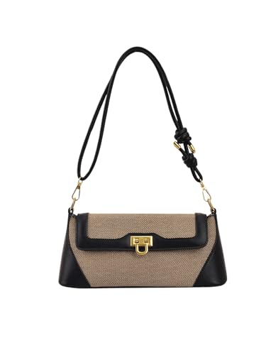 QWINEE Women's Colorblock Underarm Shoulder Bag Casual Elegant Handbag