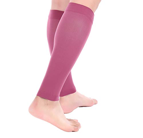 Image of Premium Calf Compression Sleeve 1 Pair 20-30mmHg Strong Calf Support Graduated Pressure for Sports Running Muscle Recovery Shin Splints Varicose Veins Doc Miller (Maroon, 2-Pack, X-Large)