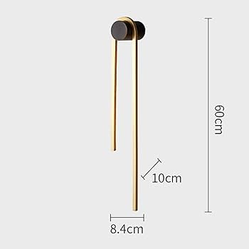 ZXXDSGHUS Wall Lamp Ultra-Thin Brass Wall Lamp, Modern 12W