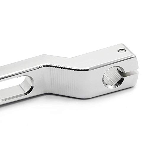 Heel Toe Shifter Pedal Levers Motorcycle for Harley Touring Softail Road Glide Trike FLHT(Silver) - Thumbnail 3