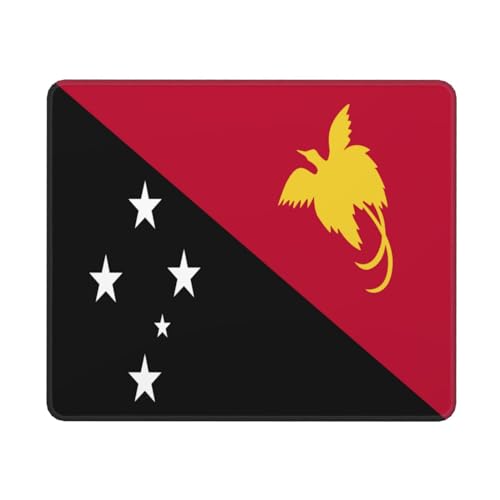 Tapis De Souris Gaming Drapeau De La Papouasie-Nouvelle-Guinée Confort Tapis Souris Antidérapante Mouse Pad pour Pc Ordinateur Accessoires 10X12In