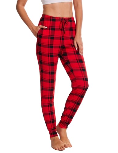 Image of GYS Women's Pajama Pants - Viscose Made from Bamboo, Joggers Pants with Pockets Comfy Lounge Sleep Pants Pj Bottoms