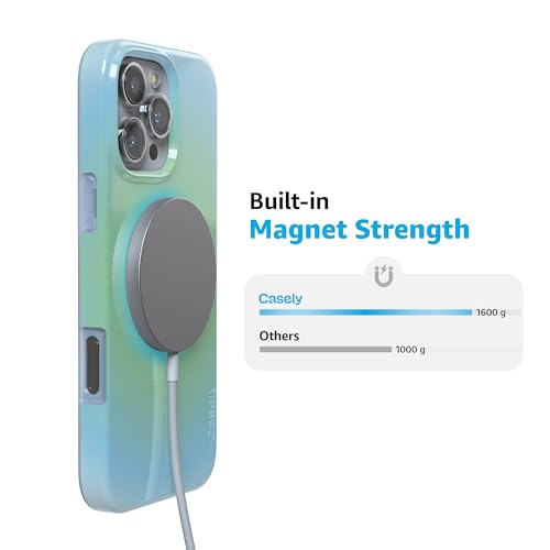 Coque iPhone 16 Pro Max fine compatible MagSafe couleur vert aura - 3