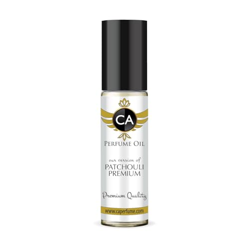CA Perfume Originals Patchouli Premium Unisex Fragrance Oil Woody Chypre Scent Long Lasting Perfumes for Women &amp; Men Travel Size TSA Ready Mini Parfum Body Oil Roll-on 0.33 Fl Oz 10ml