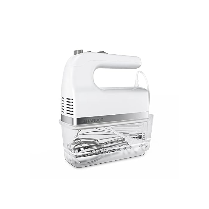 Buy SHARDOR Hand Mixer, 350W Handheld Mixer with Storage Case 5Speed