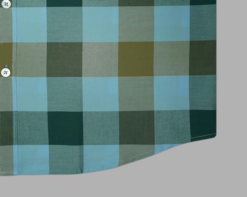 Image of GHPC 100% Cotton Big /Buffalo Checks Full Sleeves Regular Fit Formal Shirt for Men