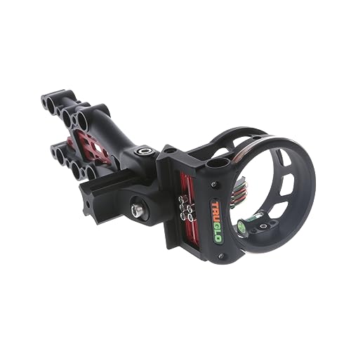Truglo Carbon Hybrid 5-Pin Durable Ultra-Lightweight Carbon / Aluminum Archery Bow Sight With Large Circular Field Of View - For Right & Left-Handed Shooters - Standard Adjustment #TOP2
