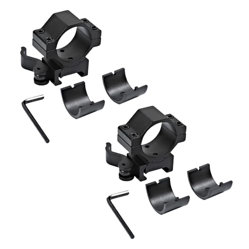 Adaptateur d'anneau 25,4/30 mm pour montage optique sur rail Picatinny 20 mm