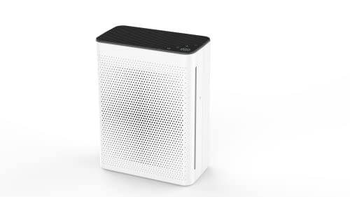 Zestaire Alpha 5 Air Purifier | 5 in 1 - UV Light + Ionizer + H13 True HEPA +Carbon Filter + Prefilter | Air Quality Monitor | Auto & Sleep Mode Touch Control 1008 sq ft. Coverage for Pets