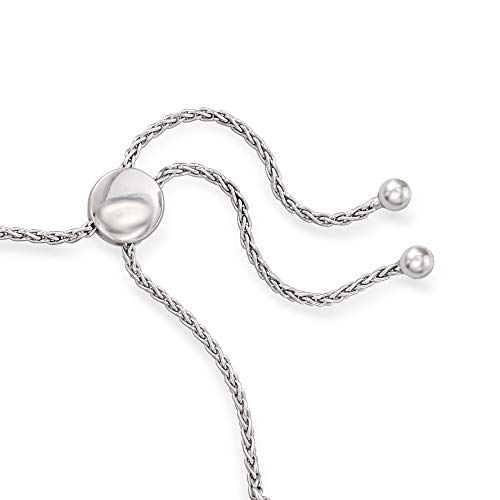 Ross-Simons 0.25 Ct. T.w. Diamond Openwork Bolo Bracelet In Sterling Silver #TOP2