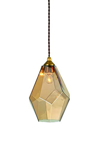 INTERFORM INC. インターフォルムペンダントライトガラス オブジェ エレガント アンバー LT-4073AM 白熱球付