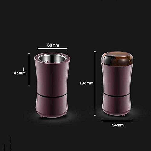 ywewsq Molinillo de Especias, Molinillo de café eléctrico, Molinillo de Semillas, Molinillo de Doble Hoja de Acero… - Imagen 8