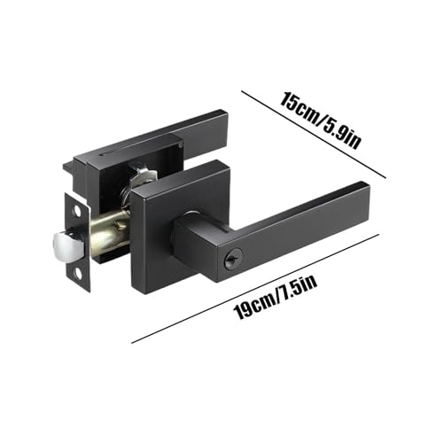 Poignée de porte intimité moderne avec serrure robuste pour la sécurité de la maison - 7