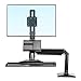 Price comparison product image NB North Bayou Sit Stand Desk Mount Height Adjustable Standing Desk Workstation for 22''-35'' Monitor Computer Riser Monitor and Keyboard Mounts (FC35-B)