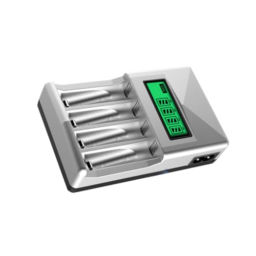 Cargador inteligente USB de carga rápida para pilas AA AAA con indicador LCD