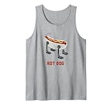 Bot Dog–Funny Hot Dog with Robot Legs Illustrated