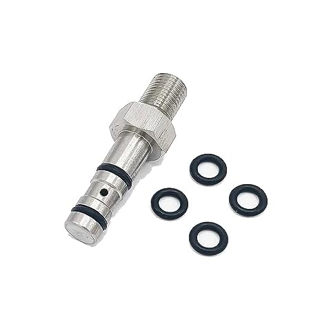 Sanoolir 1/8" BSPP Male Thread PCP Filling Probe Replacement Adapter for evanix, Logun, Webley, FX Hatsan 9mm OD Brass Straight Stem Air Tool Fittings (Male-Thread) Cover
