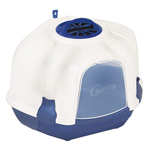 Casetta Igienica Per Gatti Angolare 50x60x41 Cm - Chiusa, Antiodore, Per Interno Ed Esterno - Foto 2