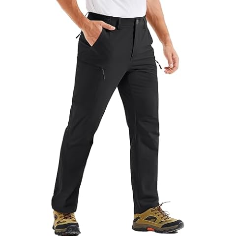 TACVASEN Men's Waterproof Hiking Trousers Cover