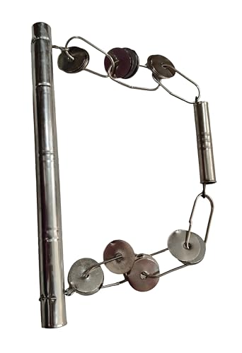lezim instrument for dance lezim musical Instruments for School PT Independence Day Rebulic Day Lazim nw (Material=Metal)